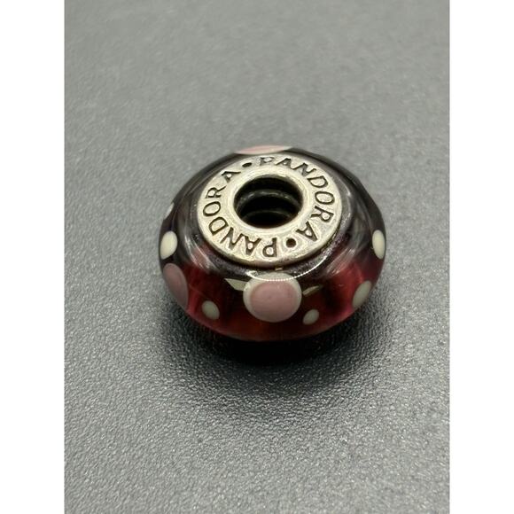 Pandora Sterling Silver Deep Purple Bubbles Charm 925 W18 - Picture 3 of 7